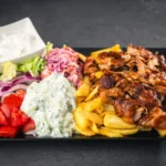 Sajtos gyros tál